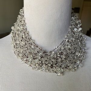 Crystal Beaded Choker Necklace